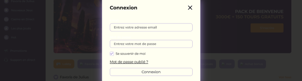 julius casino connexion